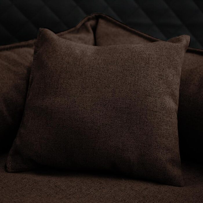 Ортопедичне ліжко для собак Tierlando® Goofy Couture з захистом для матраца, знімний чохол з меблевої тканини, для собак середніх та великих порід, розмір: 90x75 см, колір: коричневий