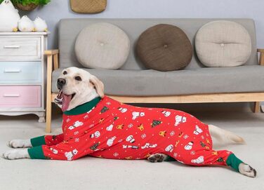 Комбінезон для собак великих порід, захисний, анти-шерсть, від лизання, для захисту ран, піжамний, розмір XXXL, 7XL, для святкування Різдва