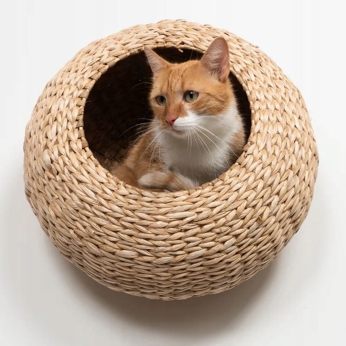 Будиночок для кота Zooplus, прозорий, круглий, 45 x 45 x 45 см