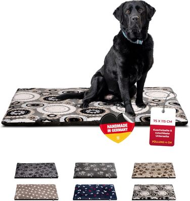 Підстилка для собак HS-Hundebett® XS (45x65 см) – неслизька та затишна з наповнювачем 3 см – ідеально для дивану, авто та переноски – виготовлено в Німеччині