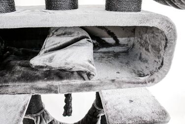 Дряпальня для котів Petrebels Maine Coon XXL, 210 см, з сизалю, чорного кольору