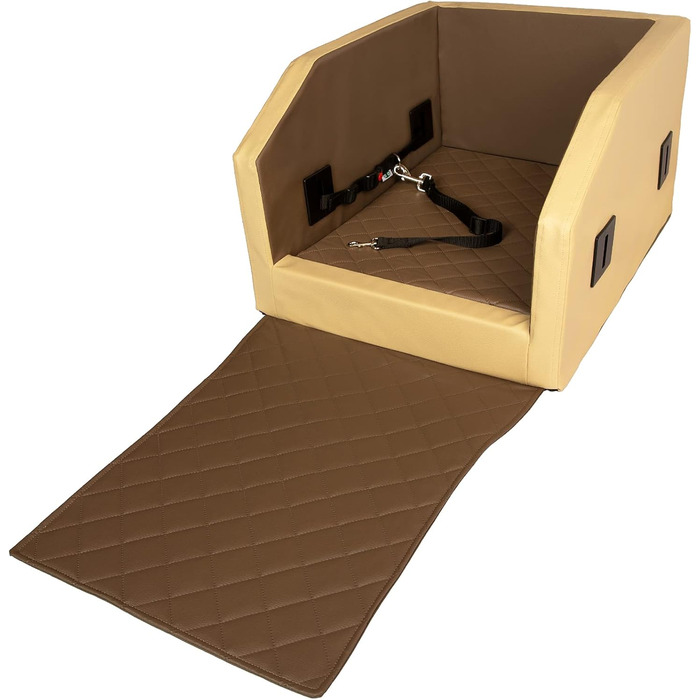 CopcoPet Лежанка для собак у машину, автолежанка, переноска для собак, автоковдра (55 x 55 x 38 см, сірий)