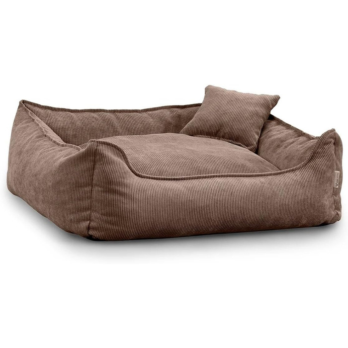 Gutekissen® Lucky: М'яке ліжко для собак – зручне та миється, з поліуретановою начинкою, для малих та великих собак (зелений, коричневий, XS-55x40)