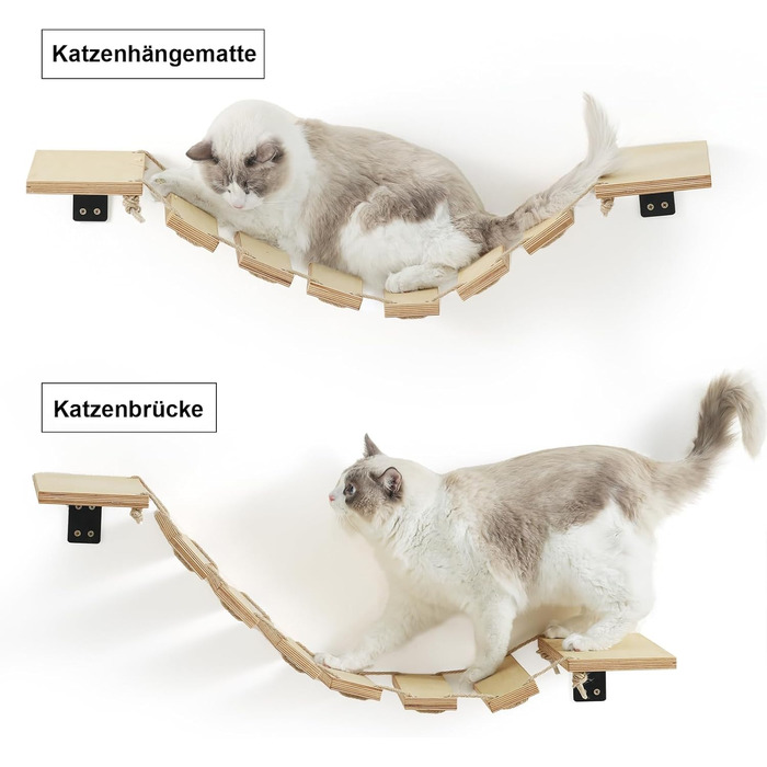 FUKUMARU Котяча стінка 32 см: місток, лежак, гамак для котів, настінний комплекс для DIY, для кошенят, середніх і великих котів