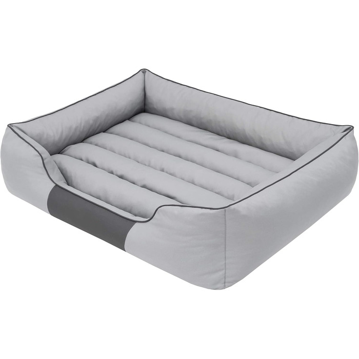 М'яке ліжко для собак XL 85x65 см, ліжко-софа для тварин, кошик для собак, сіра