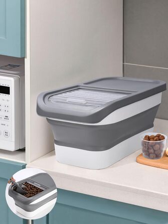 Контейнер для корму для собак Zawaer, 5 кг, з кришкою та ложкою для годування