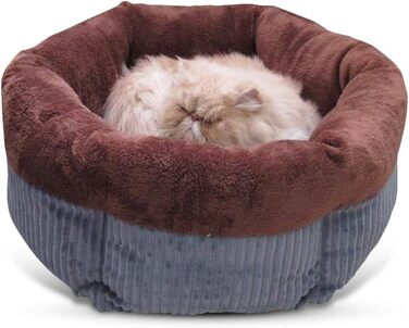 PETCUTE Ліжко для собак і котів, кругле, м'яке, пране, лежанка для домашніх тварин