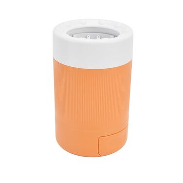 Портативний очисник лап для собак, мийний стаканчик для лап, інструмент для чищення лап домашніх тварин, для дому, подорожей, активного відпочинку, з міцного матеріалу (Помаранчевий)