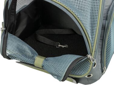 Рюкзак для собак TRIXIE Lyla - для собак до 8 кг, з кишенями, короткою повідком та регульованим плечовим ременем, з дихаючого мешу