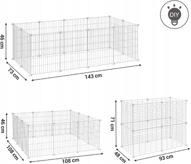 Клітка для малих гризунів MUFART 46 x 143 x 73 см