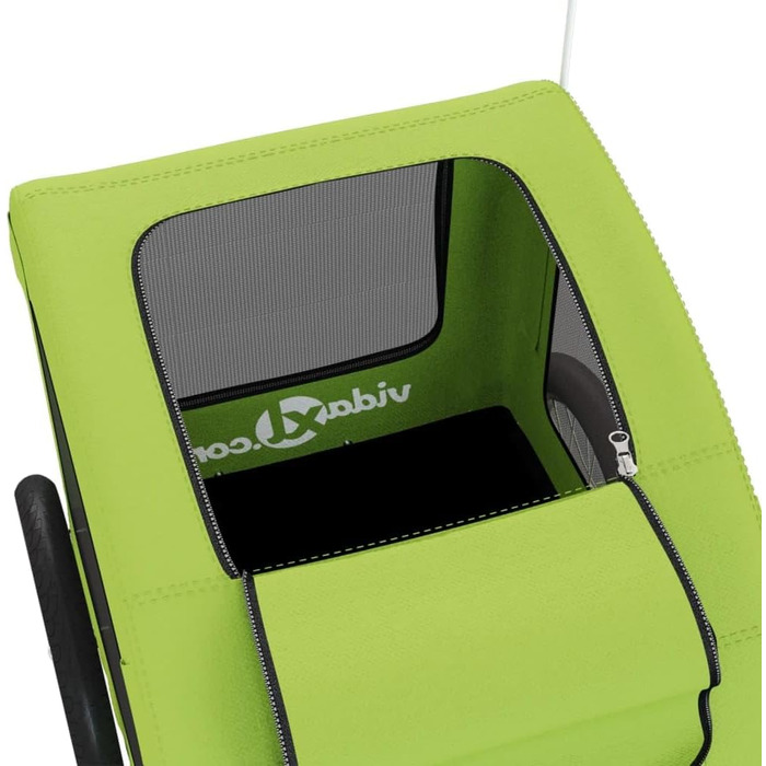 Причіп для велосипеда для собак та інших домашніх тварин, зелений, Oxford-тканина, 125x63x66 см