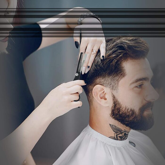 Ножиці для волосся Focus World 6,5 дюйми - професійні, з японської сталі, для чоловіків та жінок (тонкі)