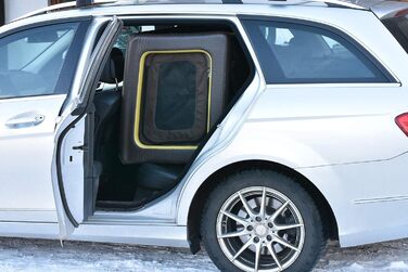 Транспортна переноска для собак Tami Backseat L: переноска-клітка для автомобіля, автотранспортна переноска для собак, переноска для собак, клітка для собак