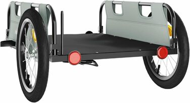 Причіп для велосипеда сірий Oxford, корзина для собак, сталь