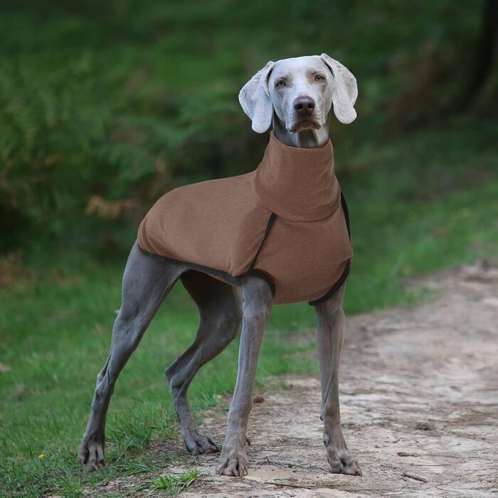Зимовий одяг для собак ROZKITCH: теплий пуловер/комбінезон, вітронепроникний, для маленьких, середніх та великих собак (3XL, довжина спини 25-28), коричневий
