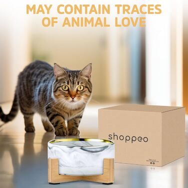 Підвищена годівниця для собак, кераміка, 850 мл | Тарілка для кота та собаки | Аксесуар для тварин