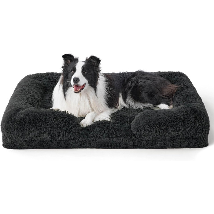 Ортопедичне ліжко для собак BEDSURE - 71x58 см. Зручне ліжко-софа для маленьких собак з ефектом пам'яті, миється, нековзне, ортопедичне