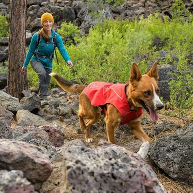 Ruffwear міцна куртка для собак з флісовою підкладкою, для мініатюрних порід, розмір XXS, червона (Red Currant), модель Overcoat