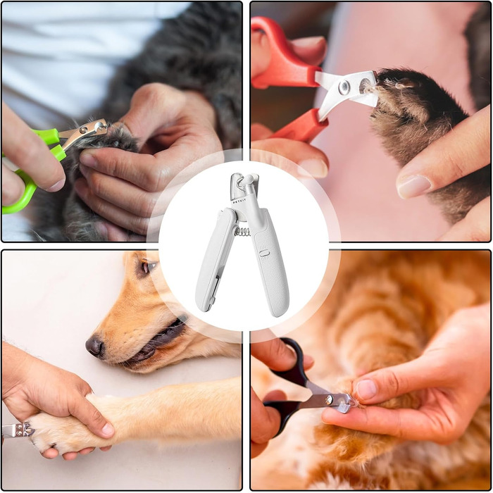 Кусачки для собак з підсвічуванням | Кусачки для тварин з LED | Точний триммер для цуценят - для собак, котів, дому, на вулицю, у подорожі, до ветеринара