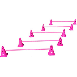 Набір фігур-кармашків рожевих (5 шт.) для координації, аджиліті, собачий/кінний спорт, аксесуари, конуси, пілони, фігури для тренувань