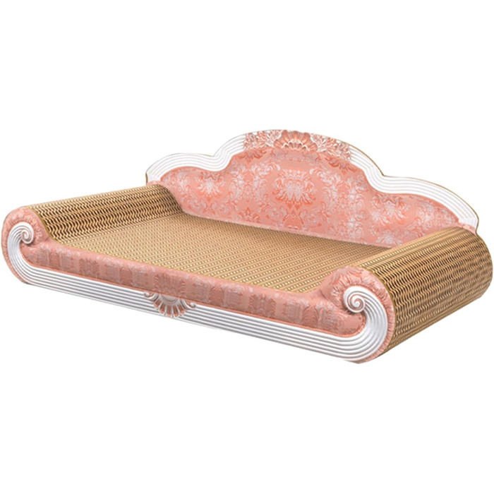 LOVIVER Картонне дряпальня для котів, іграшка, рожева - міцне дряпальня-диванчик для котів