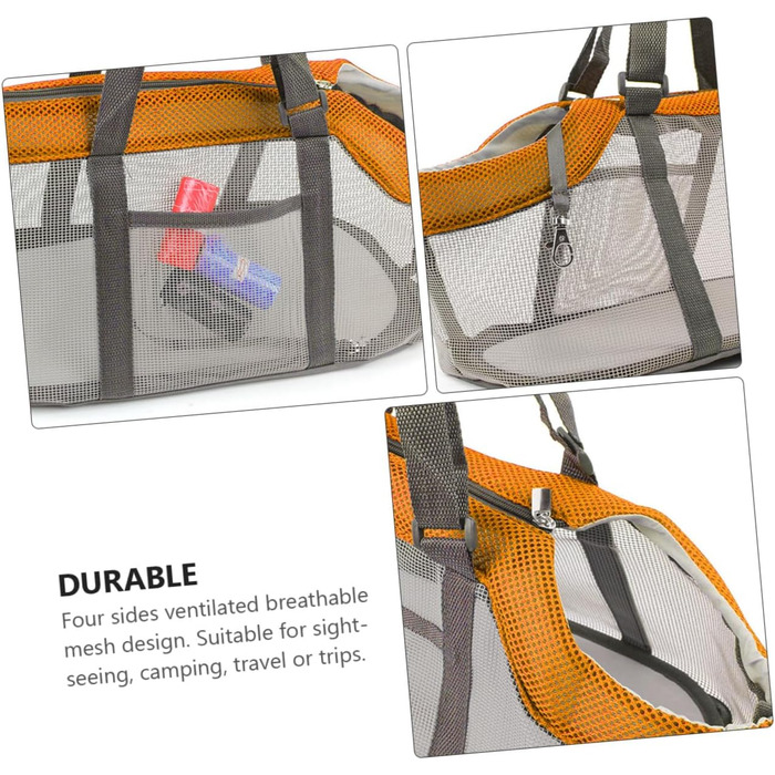 Дихаюча переноска для тварин Galpada з нейлону, для собак середніх та маленьких порід, з регульованим плечовим ременем, для прогулянок, подорожей та покупок