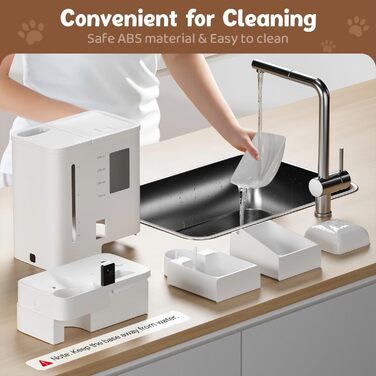 Автомат для годування котів з камерою, 5G/WiFi, 2K HD відео та нічне бачення, дозатор великого об'єму та зерна, керування через APP, контейнер для зберігання корму (для собак та котів)