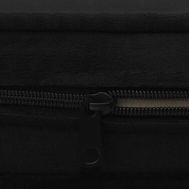 Софа для собак та котів, чорна, 67x47x36 см, плюшева, від vidaXL