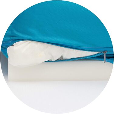 Ортопедичне собаче ліжко Juelle Dakota з ортопедичним матрацом, знімний чохол, прання в машині, M-XXL (120x90 см, Бежевий)