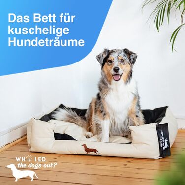 Ліжко для собак - міцне, для великих та маленьких собак, цуценят та літніх тварин. Зручне, м'яке, різних кольорів (M, пісочний)