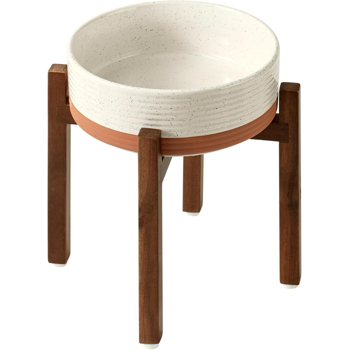 Керамічна годівниця та миска для води Havniva для собак маленьких порід, з неслизьким дном (1800 мл, арктичний білий)