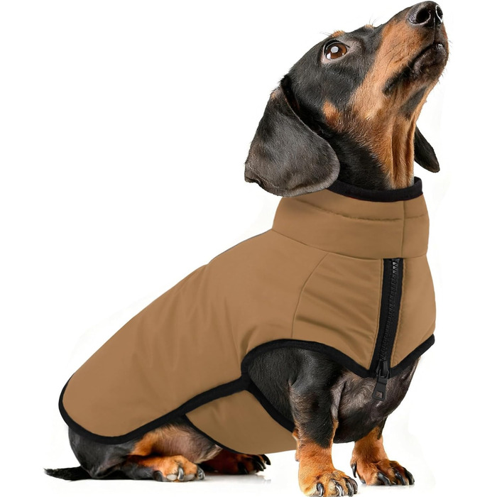 Теплий зимовий одяг для собак AOFITEE: водонепроникна куртка з інтегрованим шлейкою для маленьких собак (йоркширський тер'єр, вест хайленд вайт тер'єр)