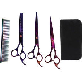Професійний набір ножиць для грумінгу собак, 5 шт., 17.8 см, нержавіюча сталь