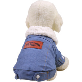 Теплий зимовий верхній одяг для собак, тепла флісова куртка, вітронепроникний комбінезон для малих порід, одяг для собак, флісовий верхній одяг, світло-блакитний XL