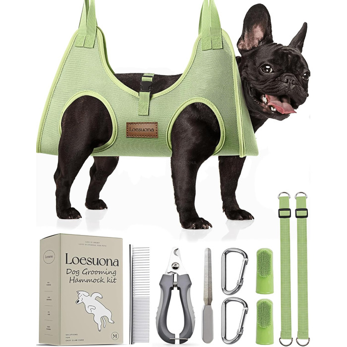 Гамак для собак Haustierpflege: регульований та складаний, розмір M (відстань між ніжками 11-14', вантажопідйомність до 20 кг)