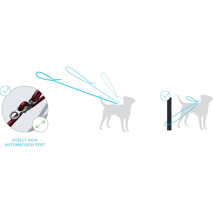 Поводок для собак Vario Comfort SkyBlue S