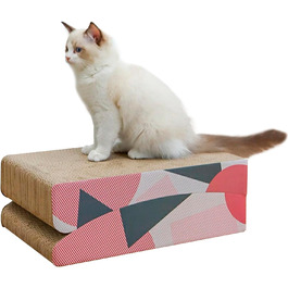Casa Pura Килимок-книжка для котів з картону, 25 x 40 x 15 см - ідеально для точіння кігтів, ігор та відпочинку