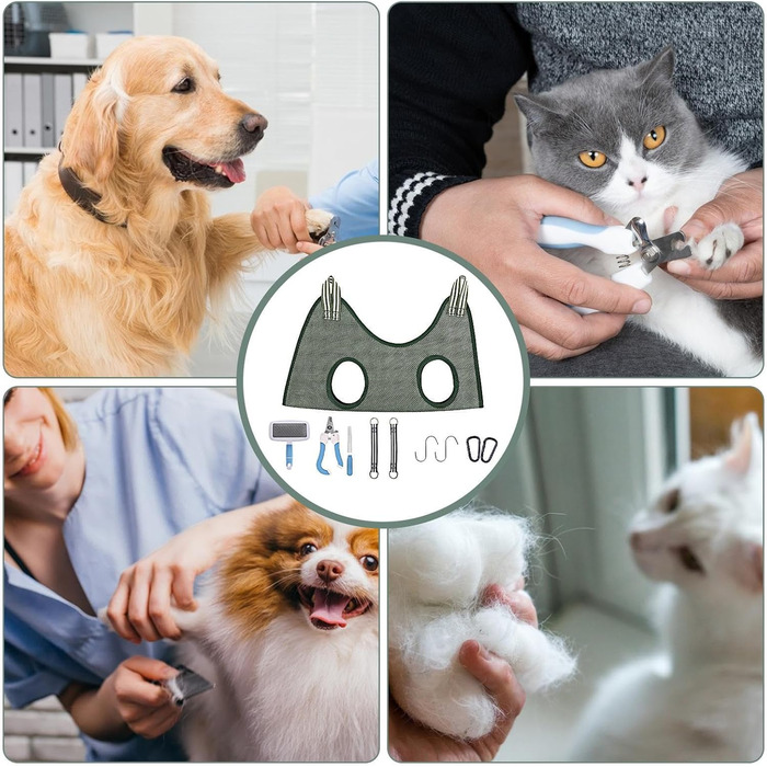 Набір для догляду за кігтями собак та котів: 10 шт. - безпечний, універсальний, для різних розмірів