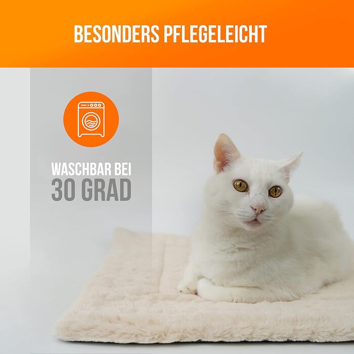 Підстилка для домашніх тварин, ковдра для собак та котів, підстилка для котів та собак (сірий/бежевий, 70 x 50 см)