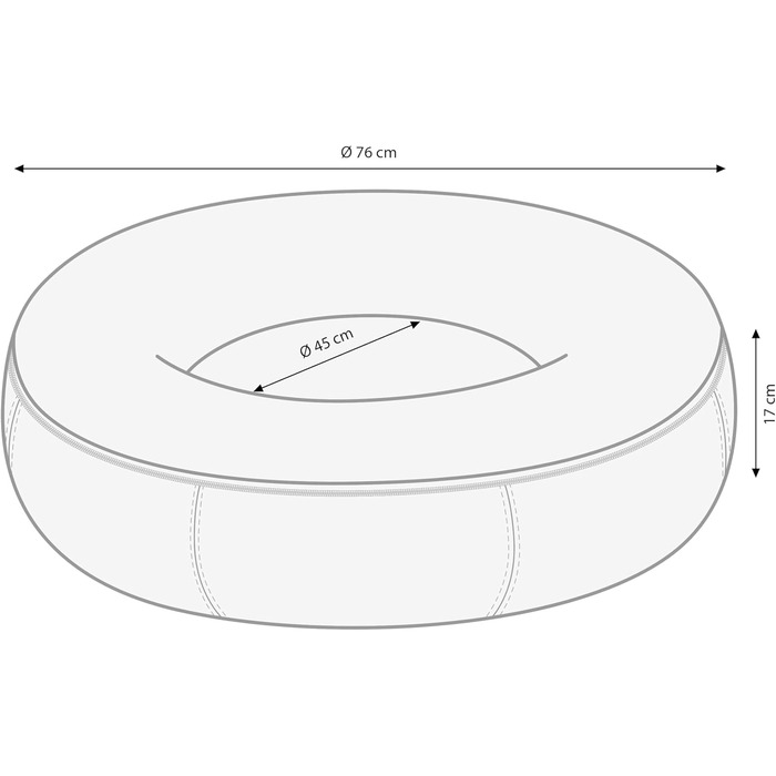 Ліжко для собак та котів Dehner Cookie, діаметр 58 см, висота 17 см, поліестер/плюш, коричневе