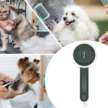 Гладка щітка для вичісування шерсті цуценят та котів з функцією розплутування, для довгошерстих тварин, підходить для вичісування овочевої каші