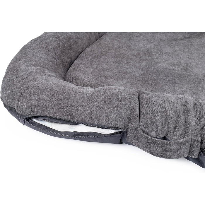 Водонепроникне лежанка для собак, лежанка-матрац з Codura | Для маленьких собак | Сірий колір, розмір L (95 x 75 см)