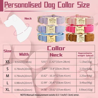 Персоналізоване собаче нашийник з металевою застібкою, нашийник з іменем та номером телефону, регульовані розміри для великих та середніх собак