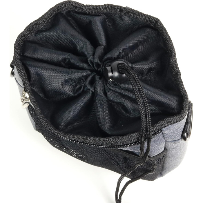 Мішок для ласощів для собак - міцний та водовідштовхуючий аксесуар для прогулянок та тренувань (чорний, Black Edition)