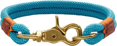 Нашийник для собак HUNTER OSS, мотузковий, з карабіном, морський стиль, L-XL (петроль)