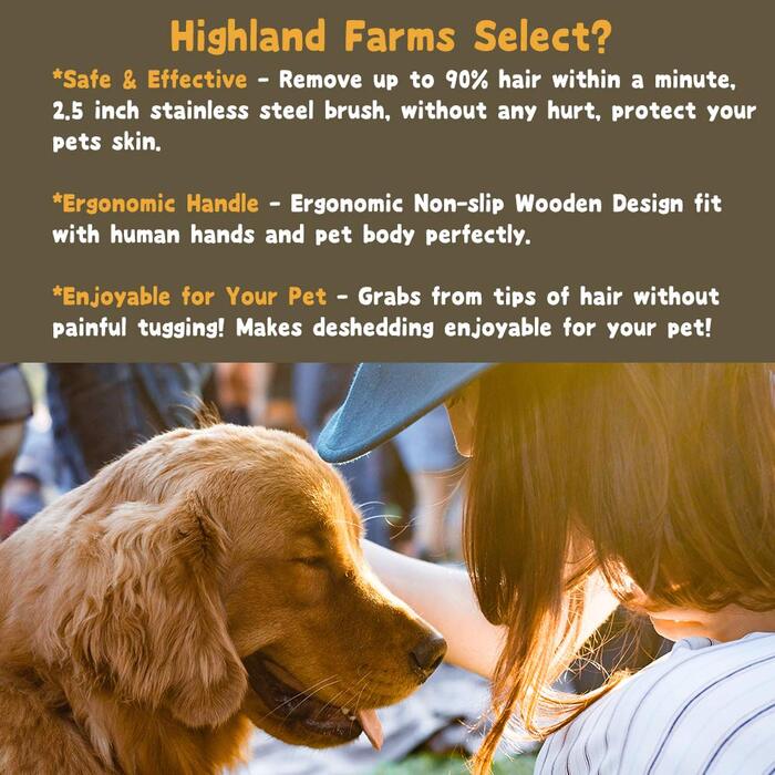 Інструмент для догляду за шерстю собак, котів та коней: ергономічна дерев'яна щітка, професійний гребінець для грумінгу, безболісний для короткої та довгої шерсті, видаляє шерсть та бруд - 6,5 см