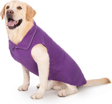 Тепла зимова жилетка для собак Ware з шлейкою, фіолетовий (S)