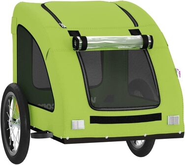 Фархандлігер Gecheer для собак, переносник для собак, вагончик для собак, з відбивачами, зелений, матеріал: Oxford, розмір 125 x 63 x 66 см