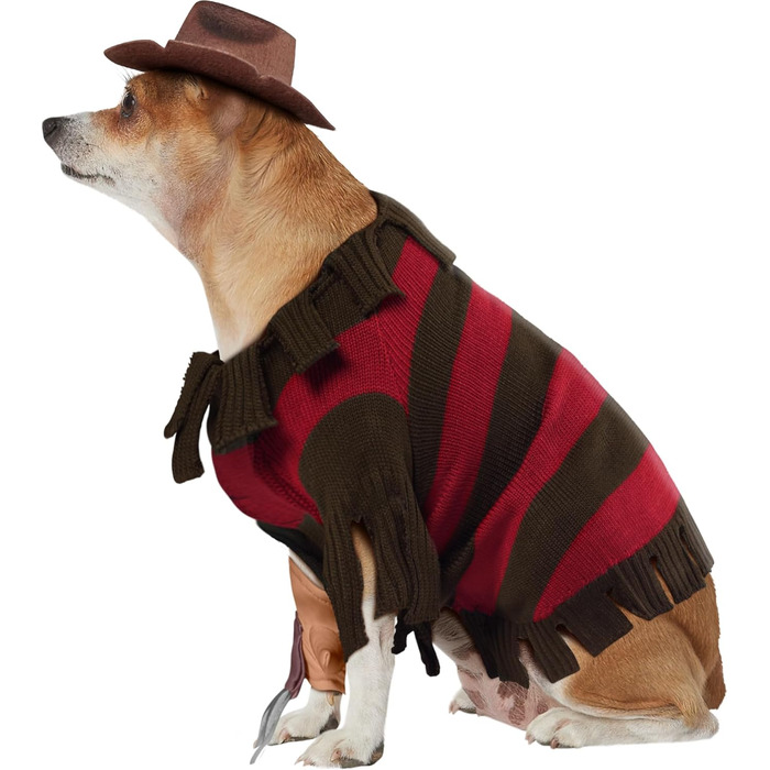 Костюм для собак Рубіс Фредді Крюгер, Жахняк - офіційний, для собак, розмір XL, на Halloween