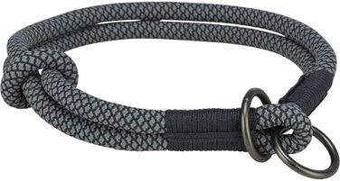 Нашийник для собак TRIXIE Soft Half-Slip, чорний/сірий, нейлон